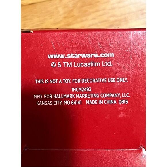 Star Wars Hallmark Ball Ornament NIB Box Imperfect - Picture 4 of 4